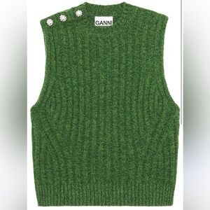 Ganni Green Women's vest